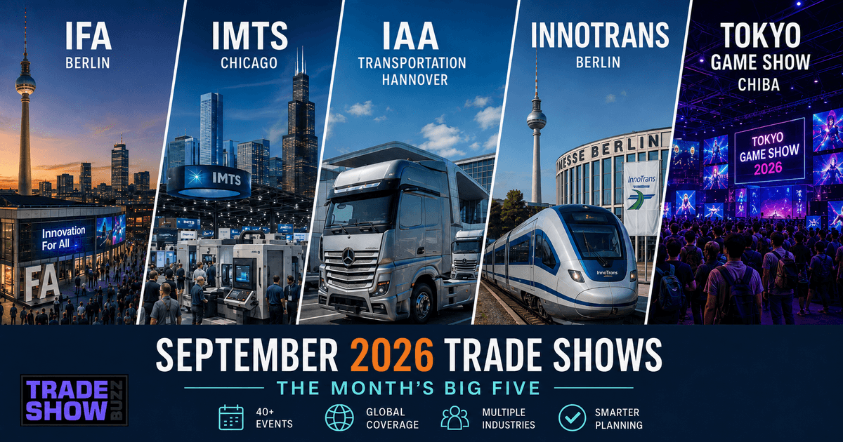 September 2026 Trade Shows: 40+ Major Events & Planning Guide