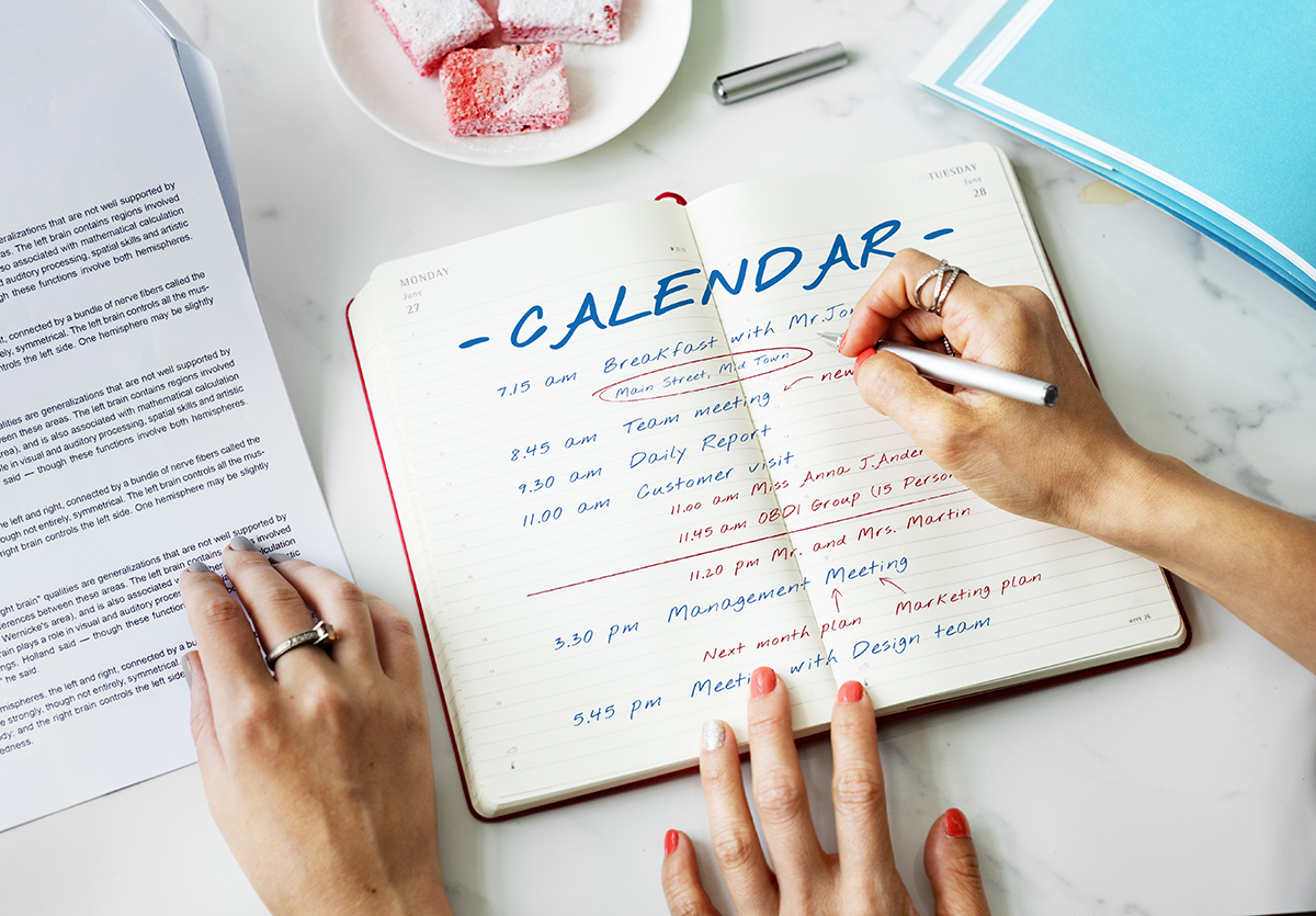 5 things to keep in mind while making a schedule of events